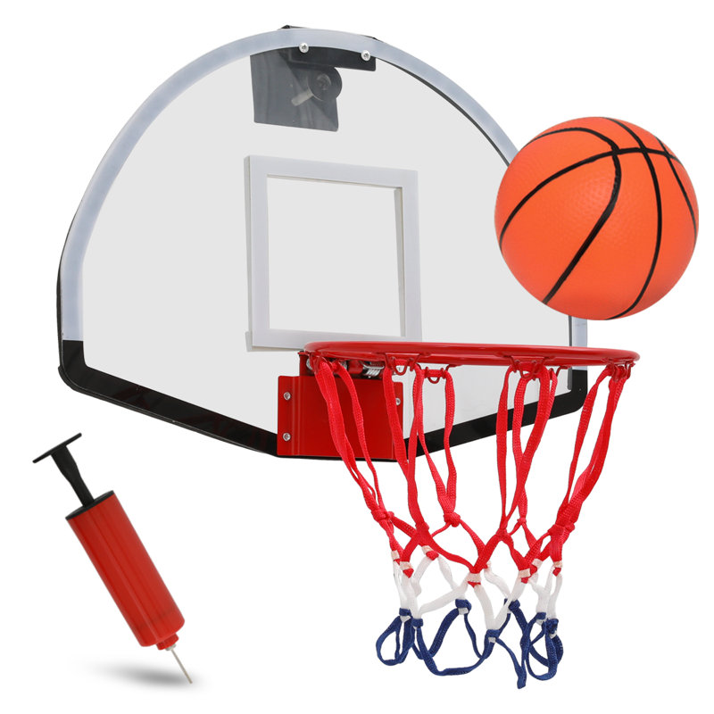MoNiBloom Over The Door Basketball Hoop Indoor Mini Basketball Hoop Basketball Hoop with Ball and Air Pump Reviews Wayfair